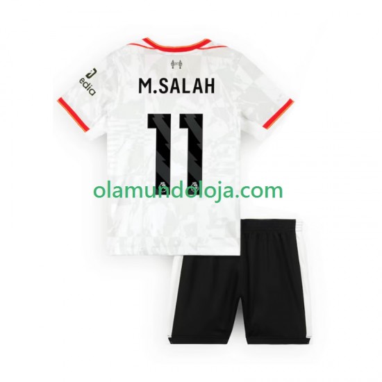 Camisola Liverpool M.SALAH 11 Criança Equipamento Terceiro 2024-2025 Manga Curta